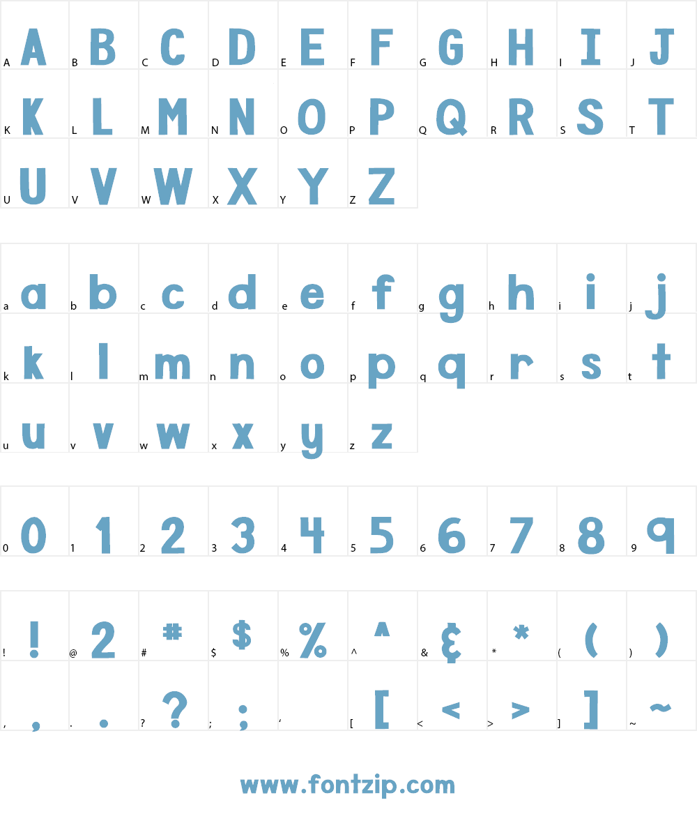 DJB Speak the Truth Font Character